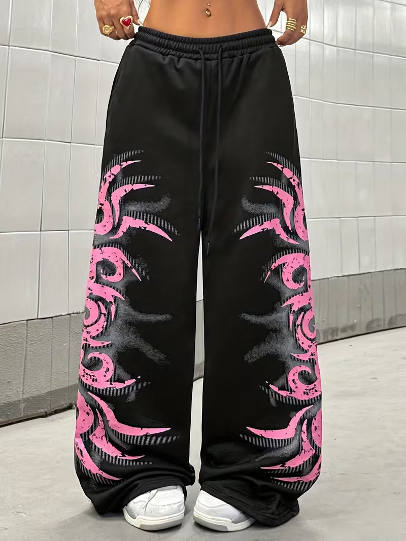 Pink-Chaos TrackPants