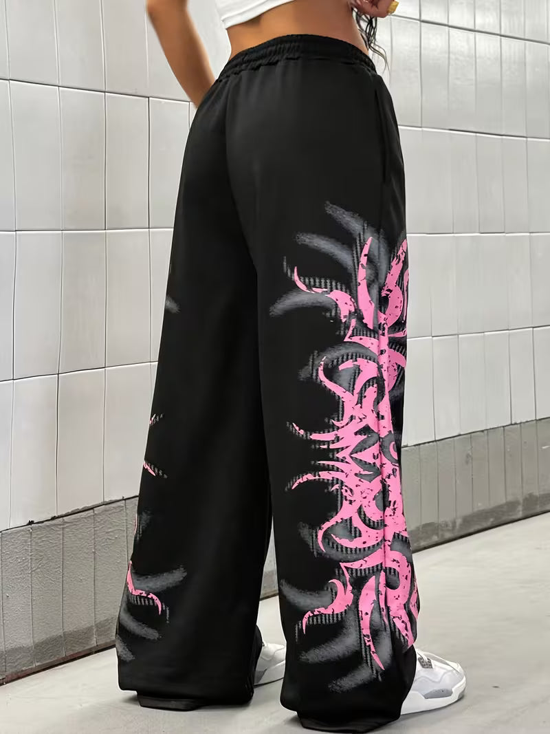 Pink-Chaos TrackPants
