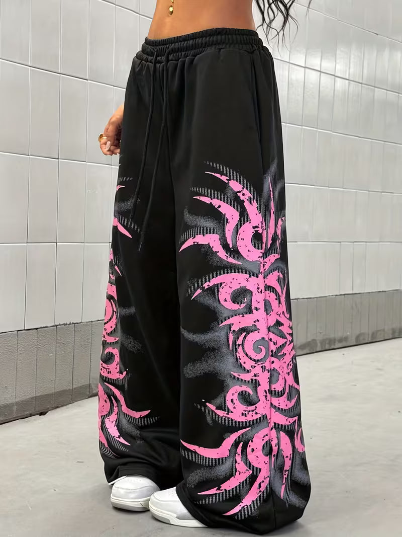 Pink-Chaos TrackPants